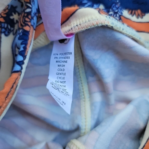 LuLaRoe OS Leggings USA AMERICA BLACK Military LE Flag STAR Patriotic Stretch - Picture 4 of 10